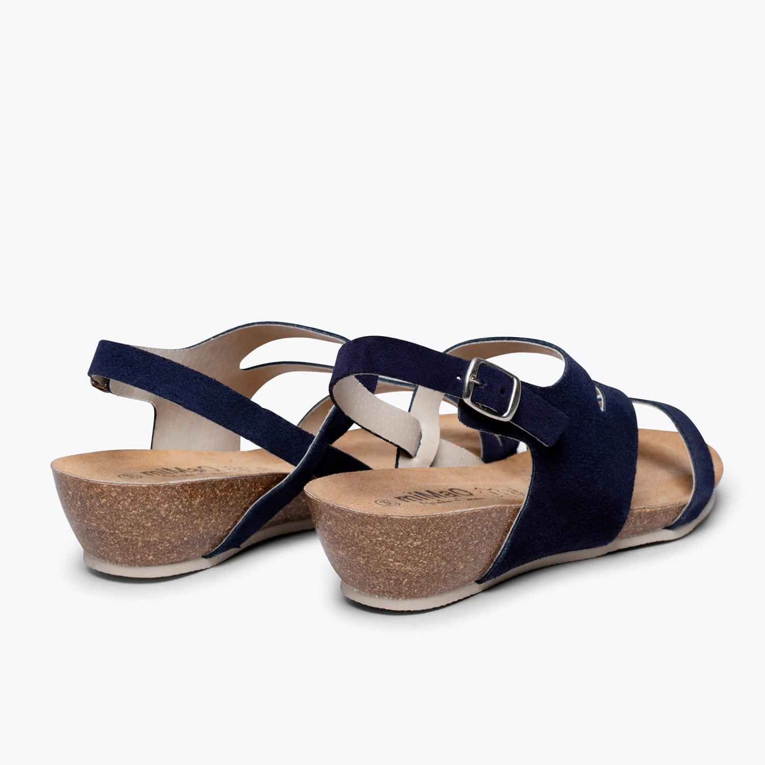 ECO - Sandale Compensée BIO BLEU MARINE – Image 4