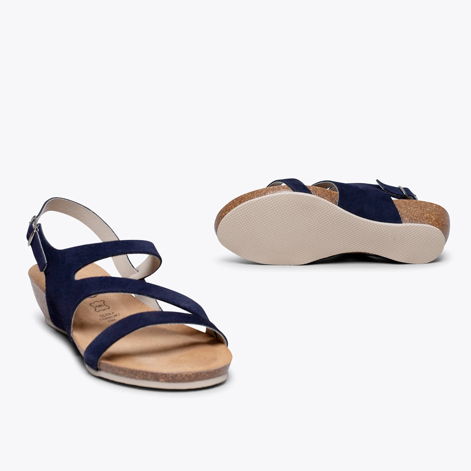 ECO - Sandale Compensée BIO BLEU MARINE – Image 5