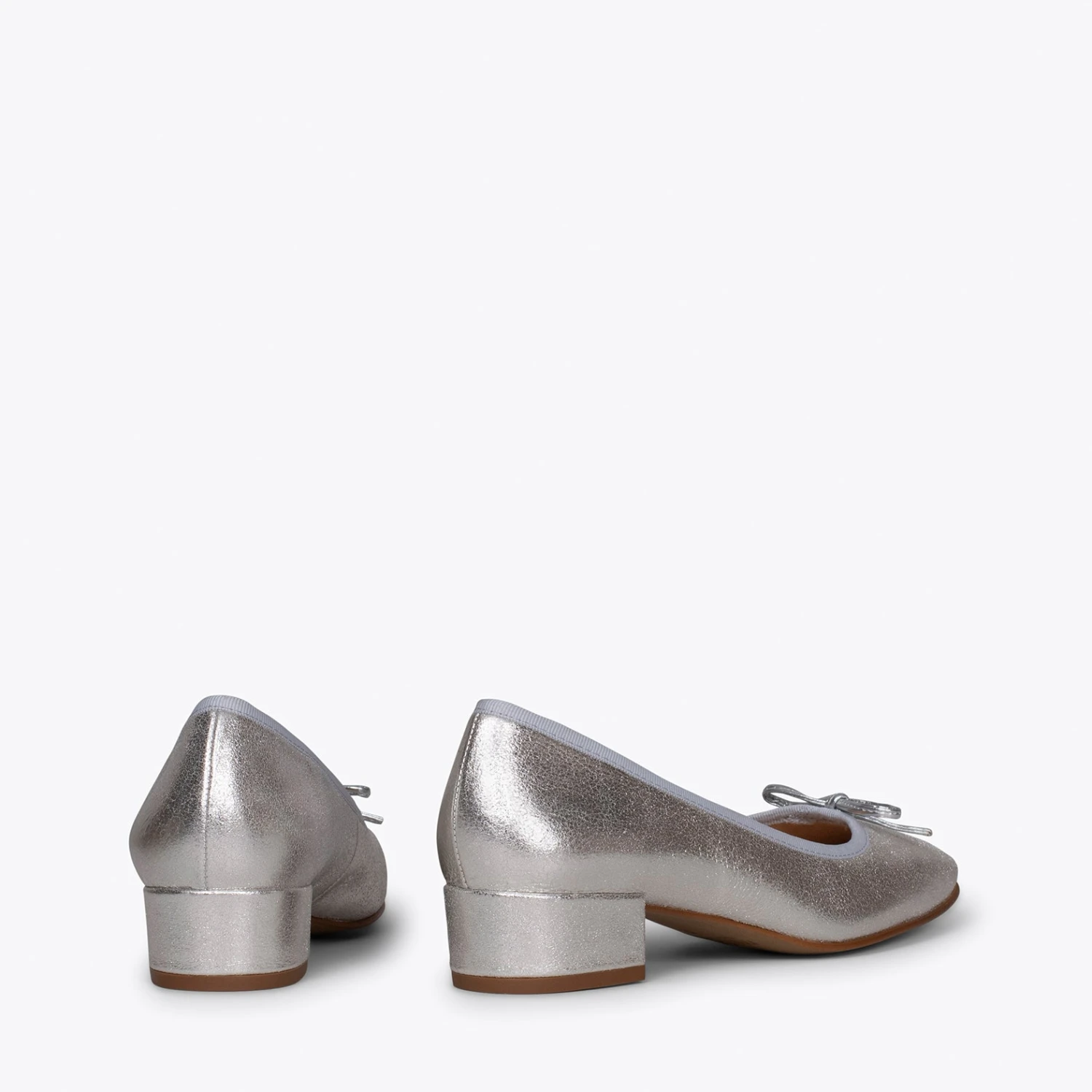 OPERA - Ballerines Pour Femmes Avec Talon ARGENTÉ – Image 3