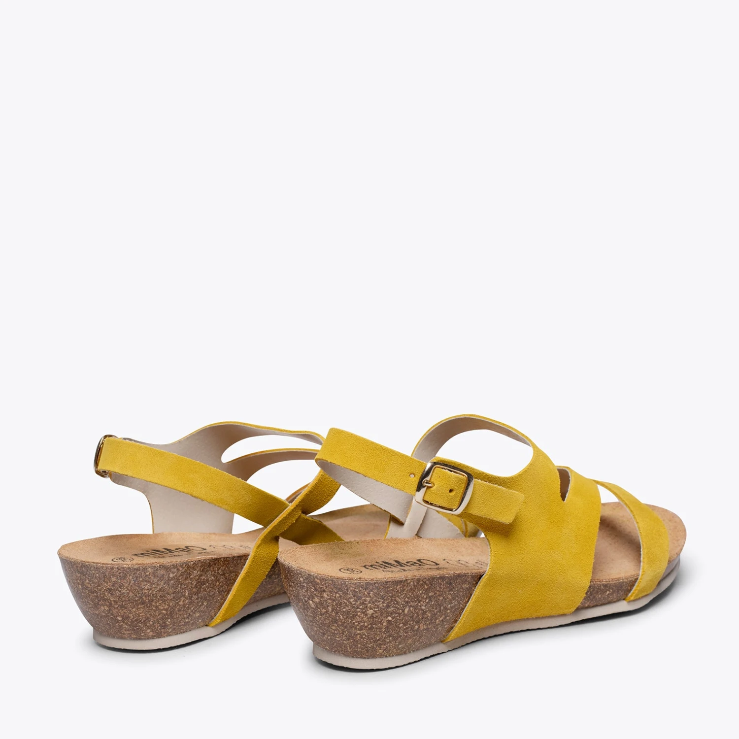 ECO - Sandale Compensée BIO MOUTARDE – Image 4
