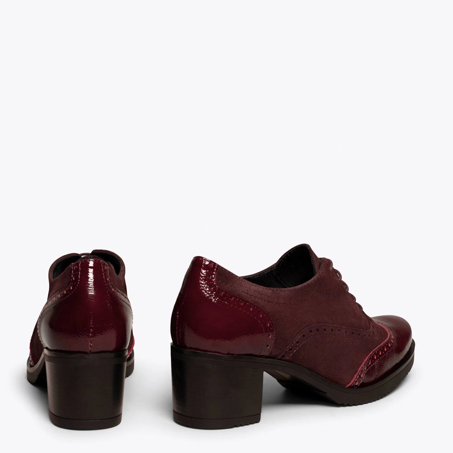 OXFORD - Chaussures à Lacets Petits Trous BORDEAUX – Image 3