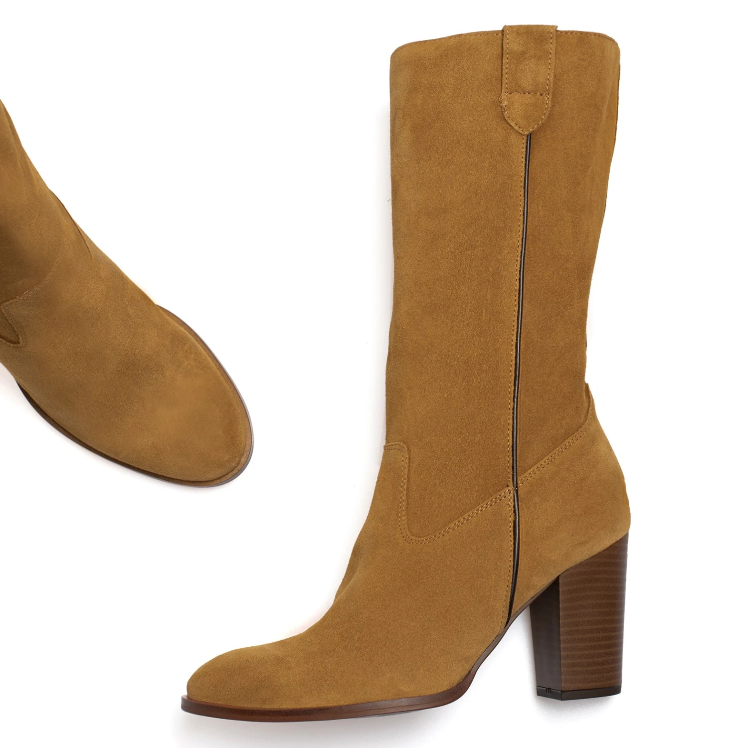 CAMPERA - Botte Haute Ă Talon CAMEL â Image 5