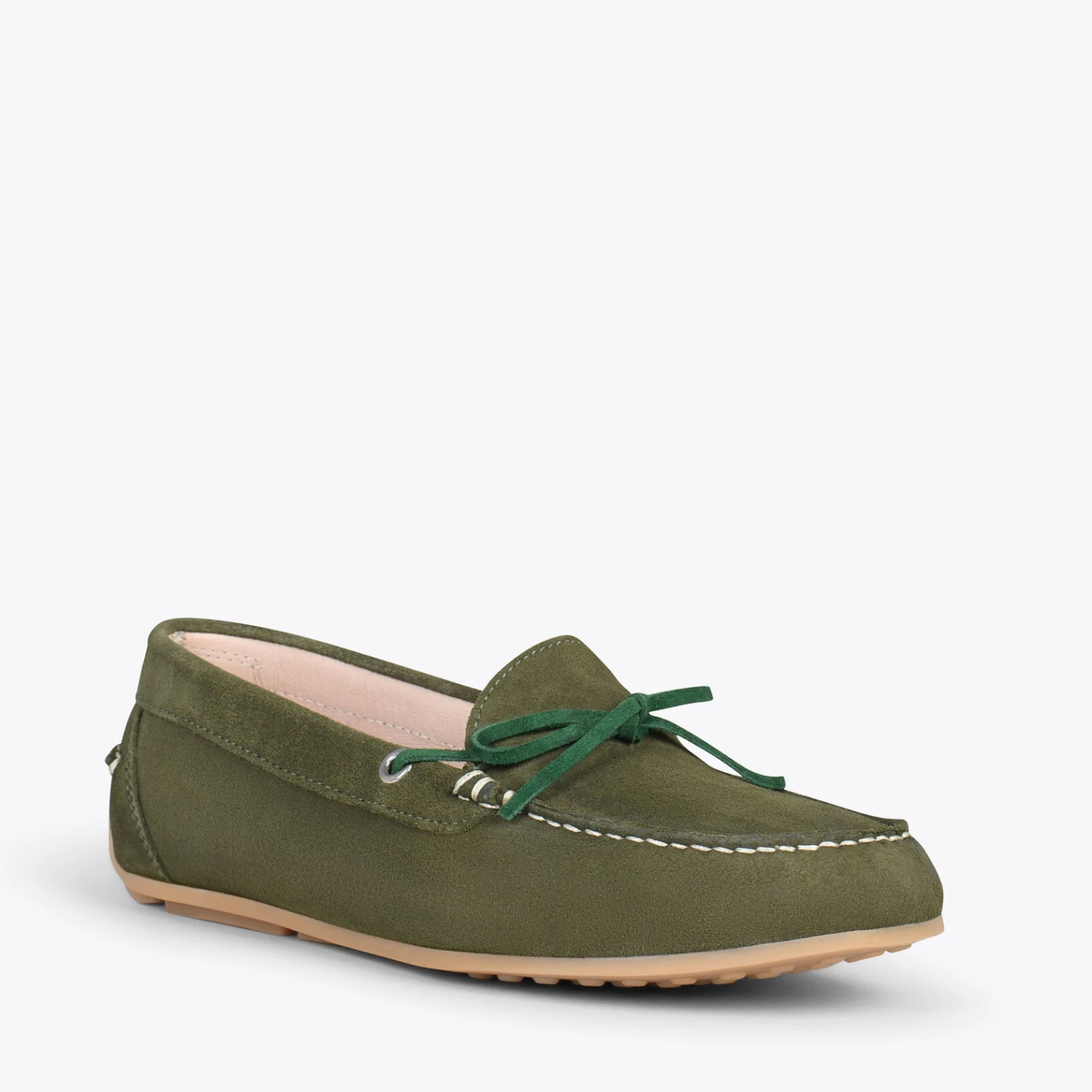 BOUCLE – Mocassins Pour Femme à Semelle Amovible VERT – Image 4