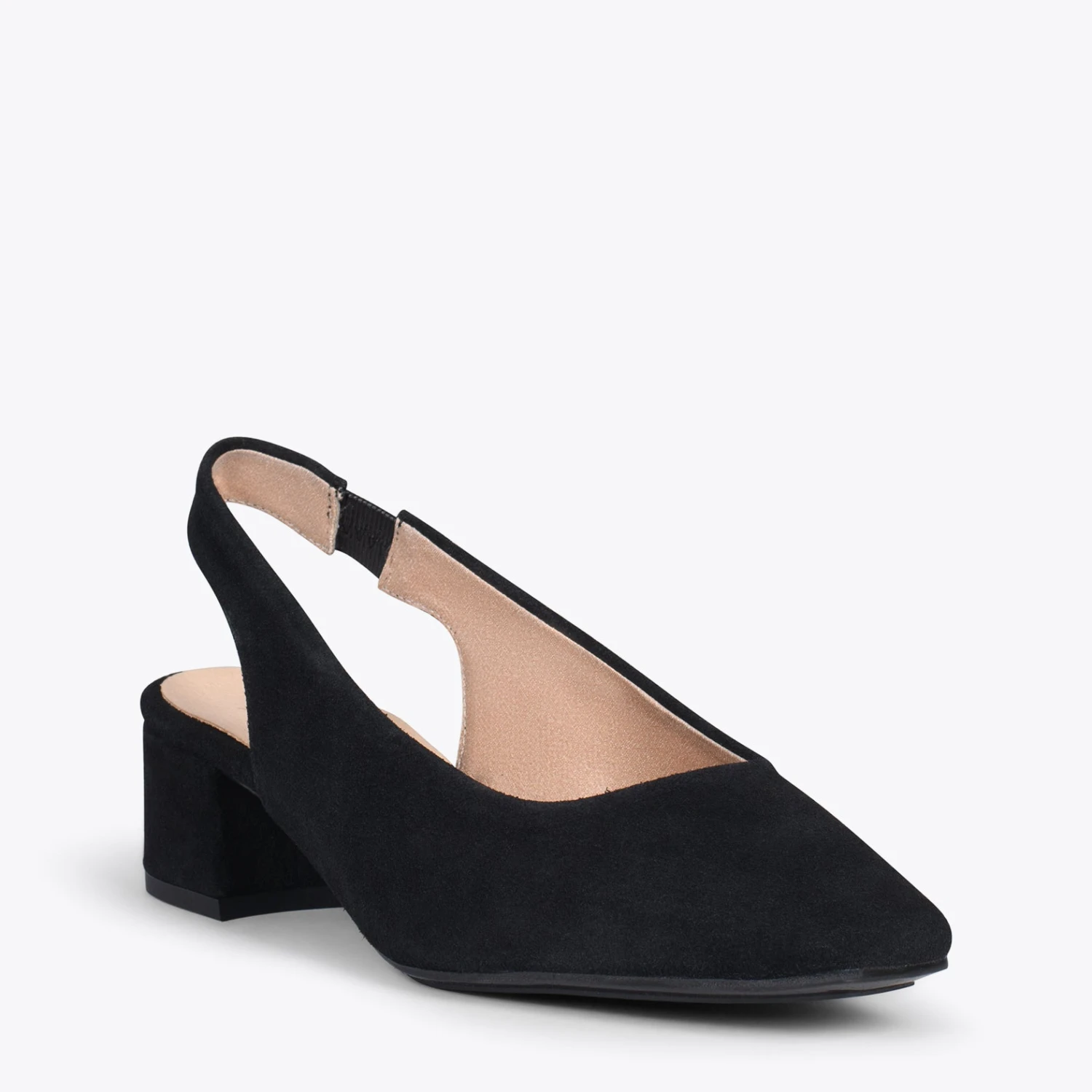 URBAN LADY – Escarpins à Talon Moyen à Bride Arrière NOIR – Image 4