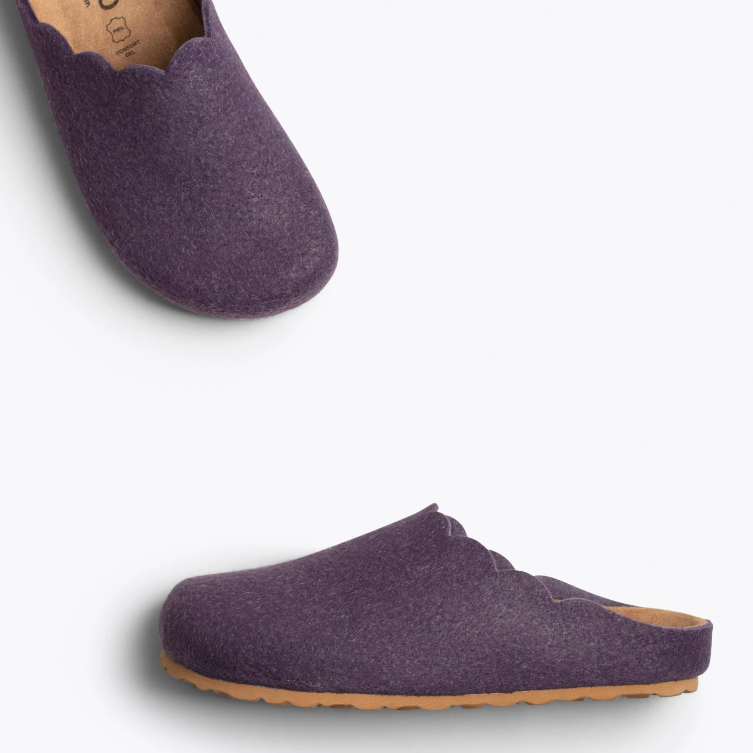 SWEET HOME – Pantoufles Pour Femme AUBERGINE – Image 2