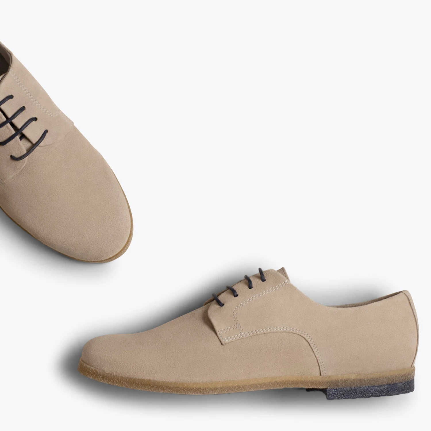 BLUCHER - Chaussures à Lacets Pour Homme TAUPE – Image 3