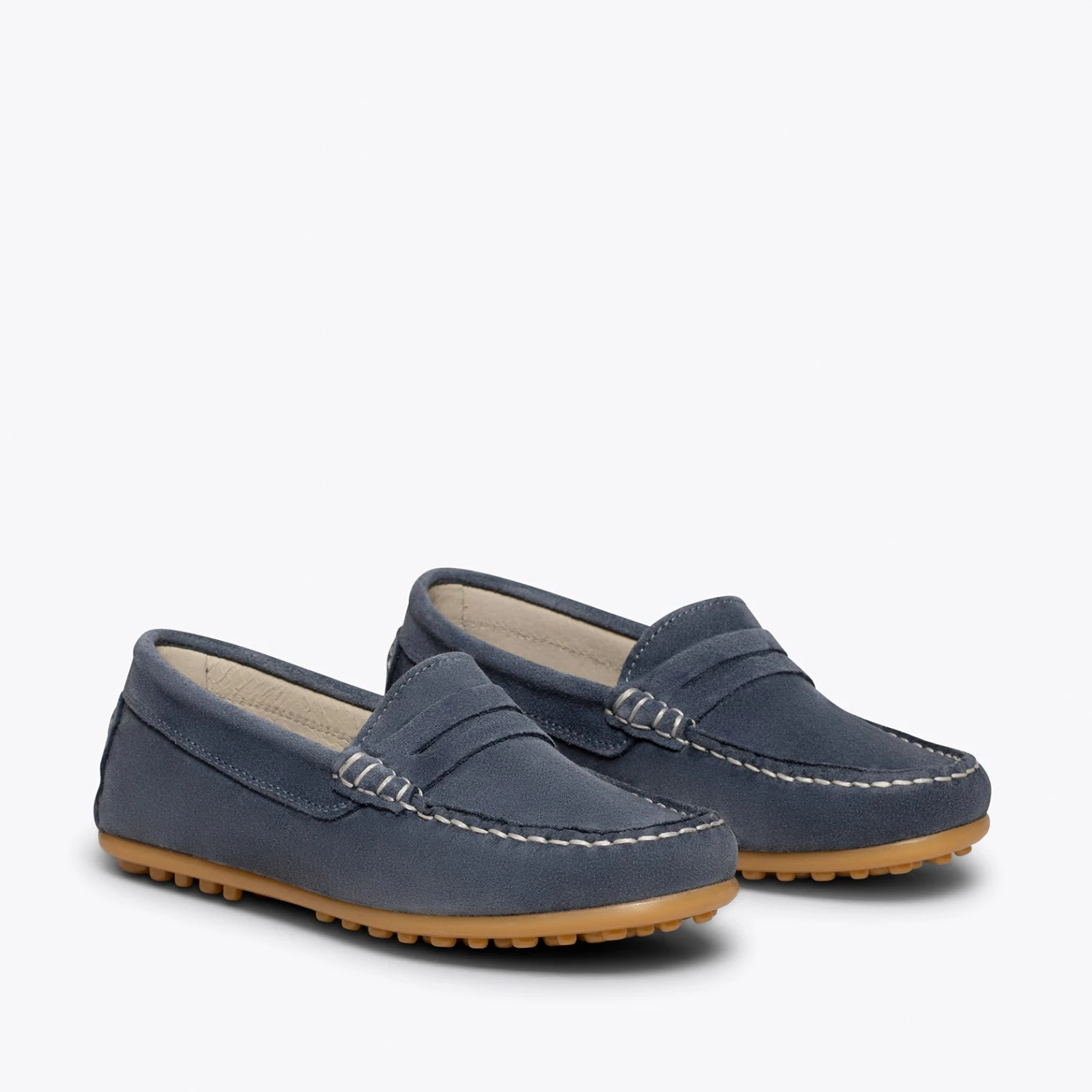 MOCCASÍN - Mocassins BLEU Pour Enfants En Cuir – Image 2