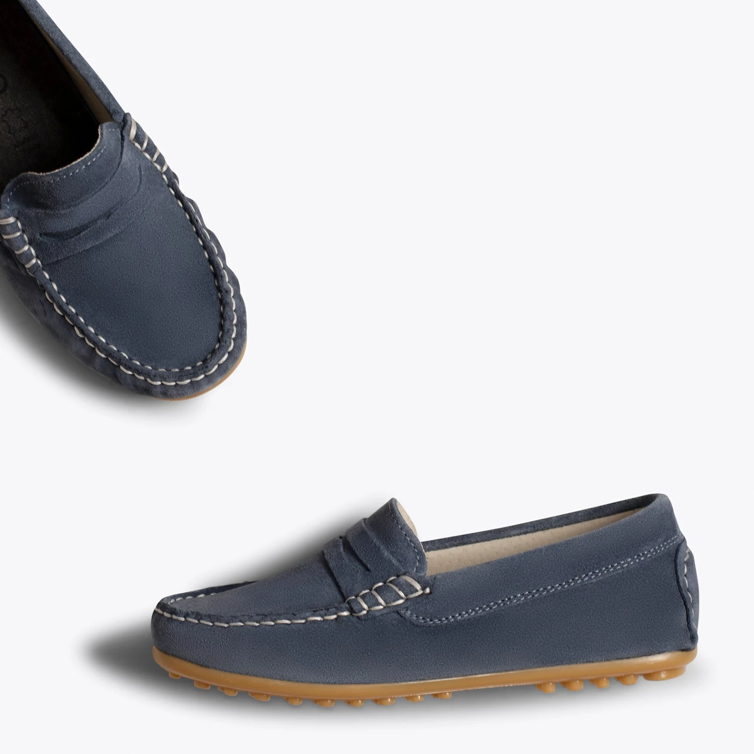MOCCASÍN - Mocassins BLEU Pour Enfants En Cuir – Image 3