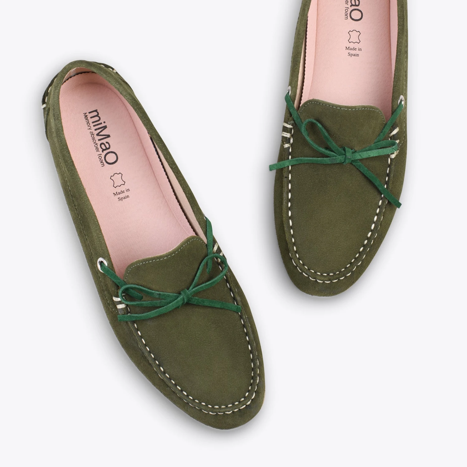 BOUCLE – Mocassins Pour Femme à Semelle Amovible VERT – Image 2