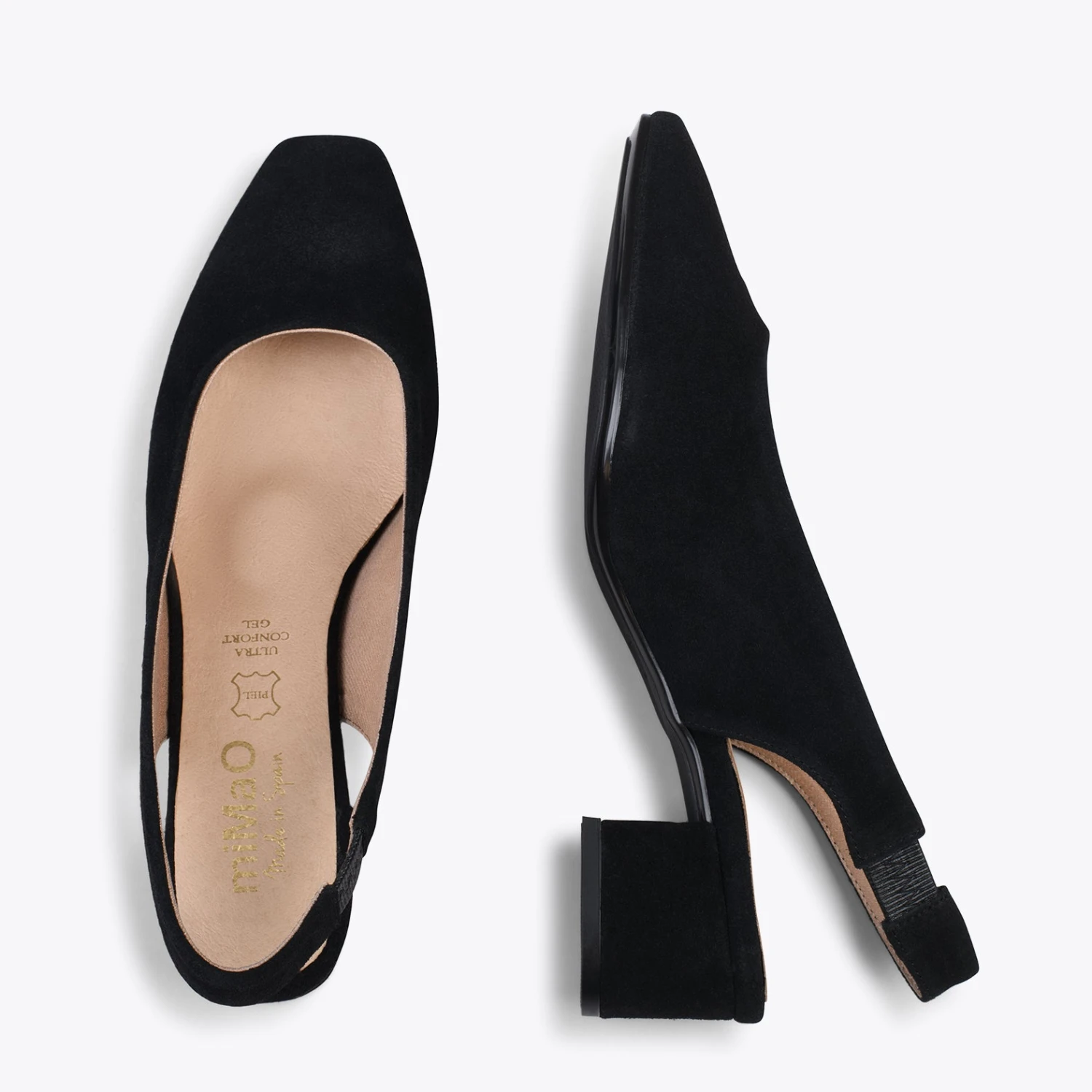 URBAN LADY – Escarpins à Talon Moyen à Bride Arrière NOIR – Image 2