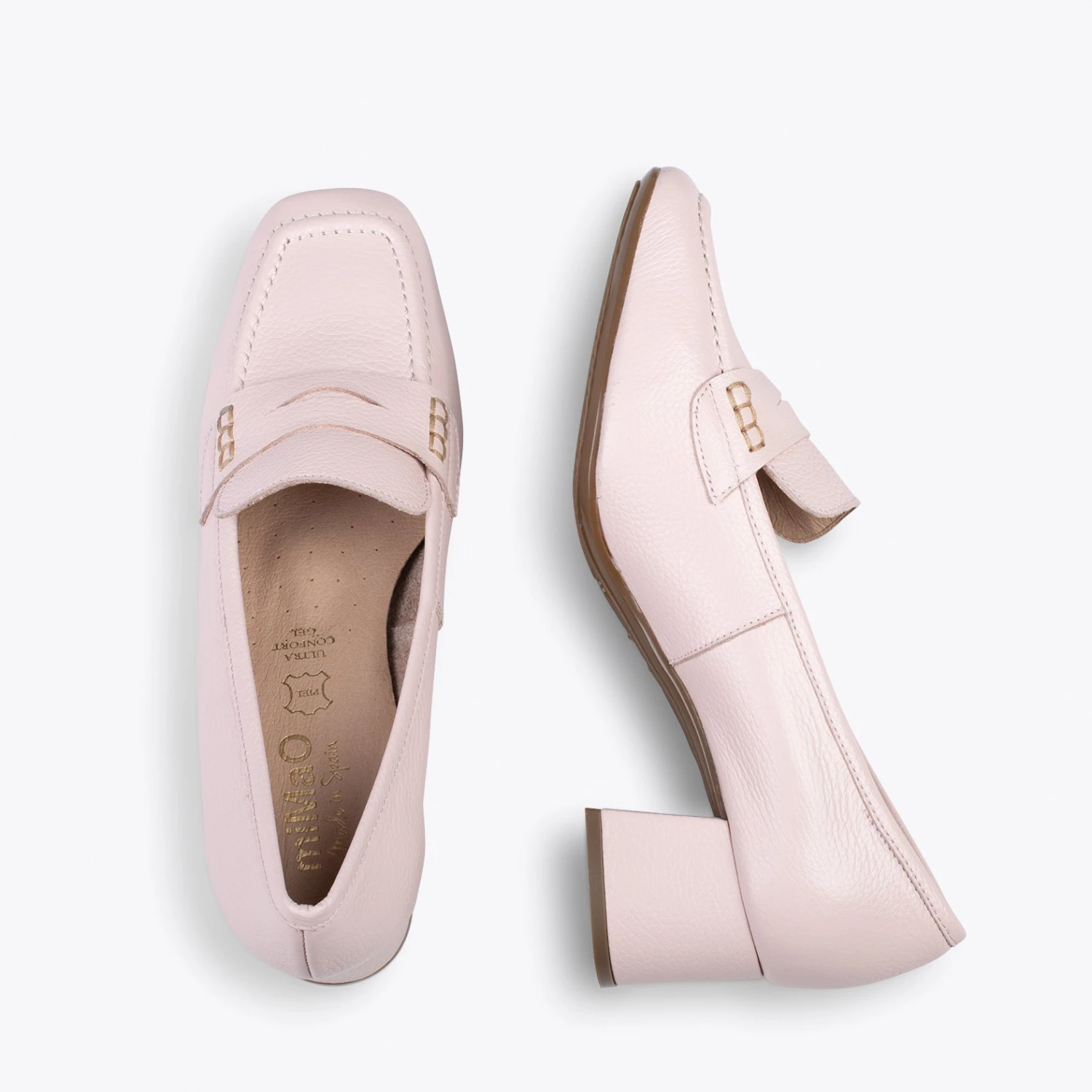 ANTIFAZ – Mocassins Avec Masque à Talon Pour Femme ROSE – Image 2