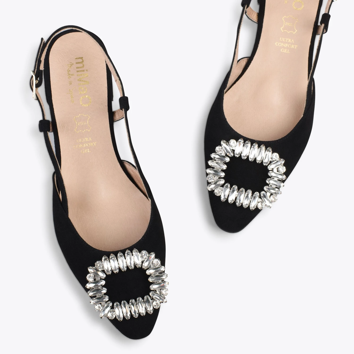 BRUNCH BIJOU - Escarpins Avec Bride Arrière Et STRASS NOIR – Image 2