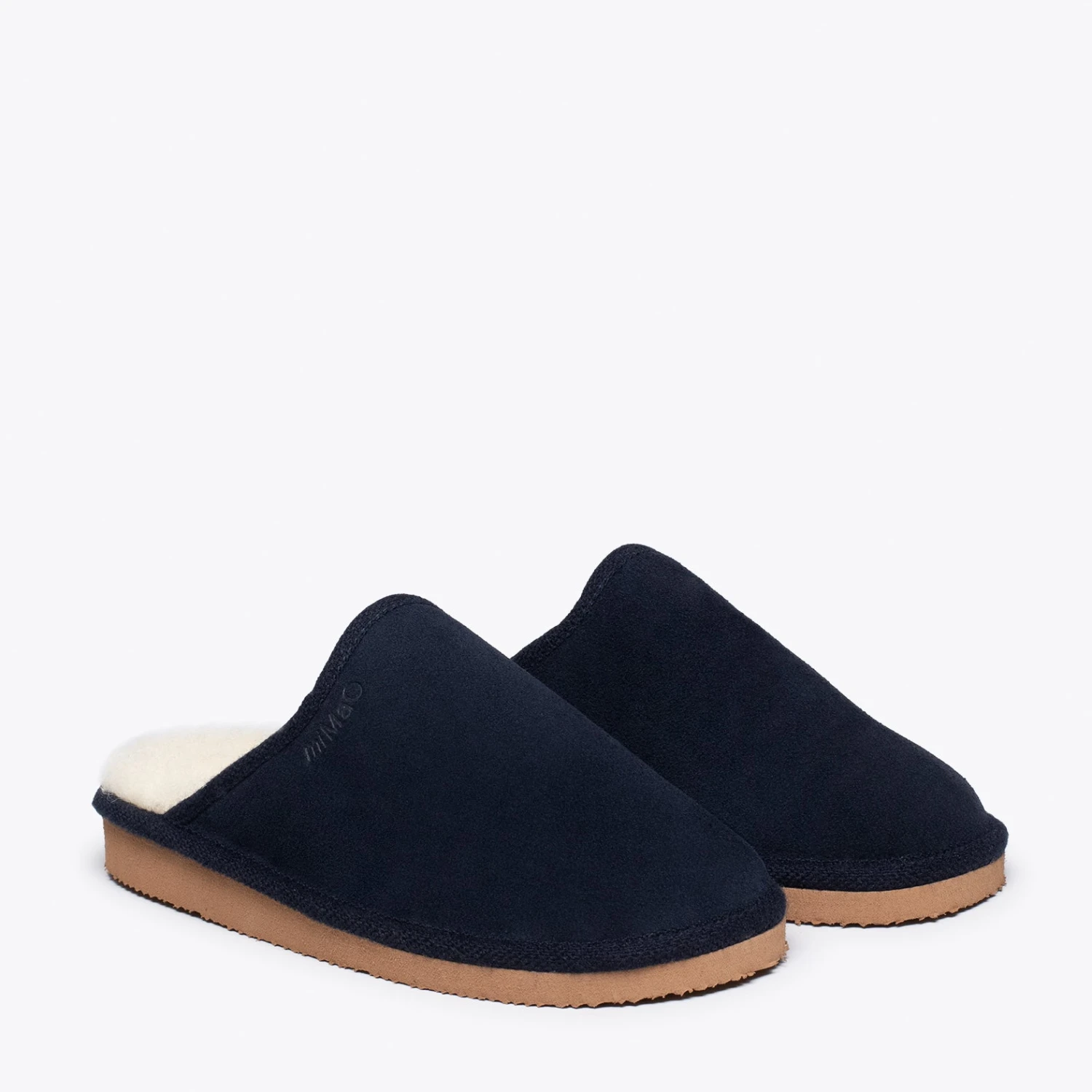 DREAM HOME- Pantoufle BLEU MARINE Avec Laine – Image 3