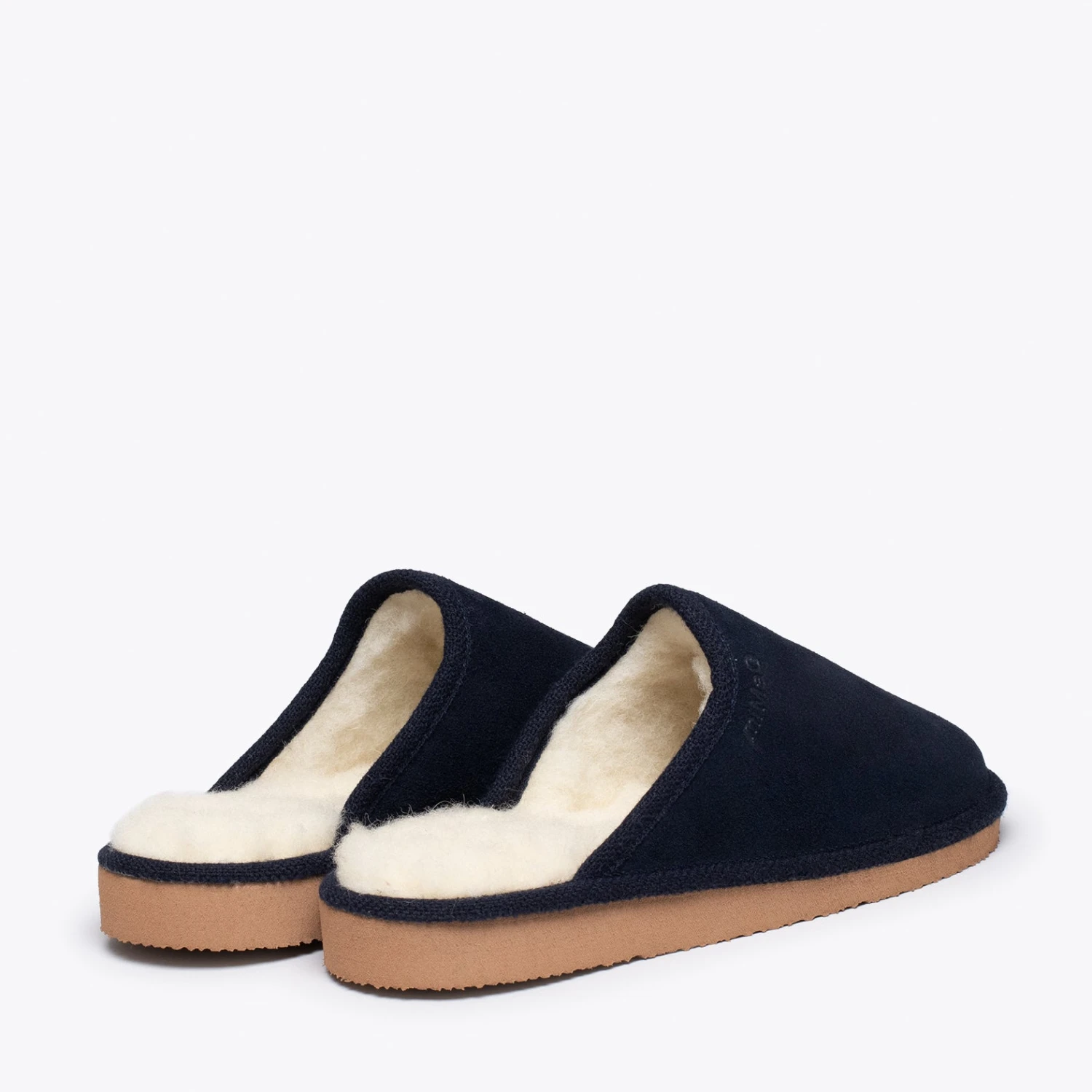 DREAM HOME- Pantoufle BLEU MARINE Avec Laine – Image 5