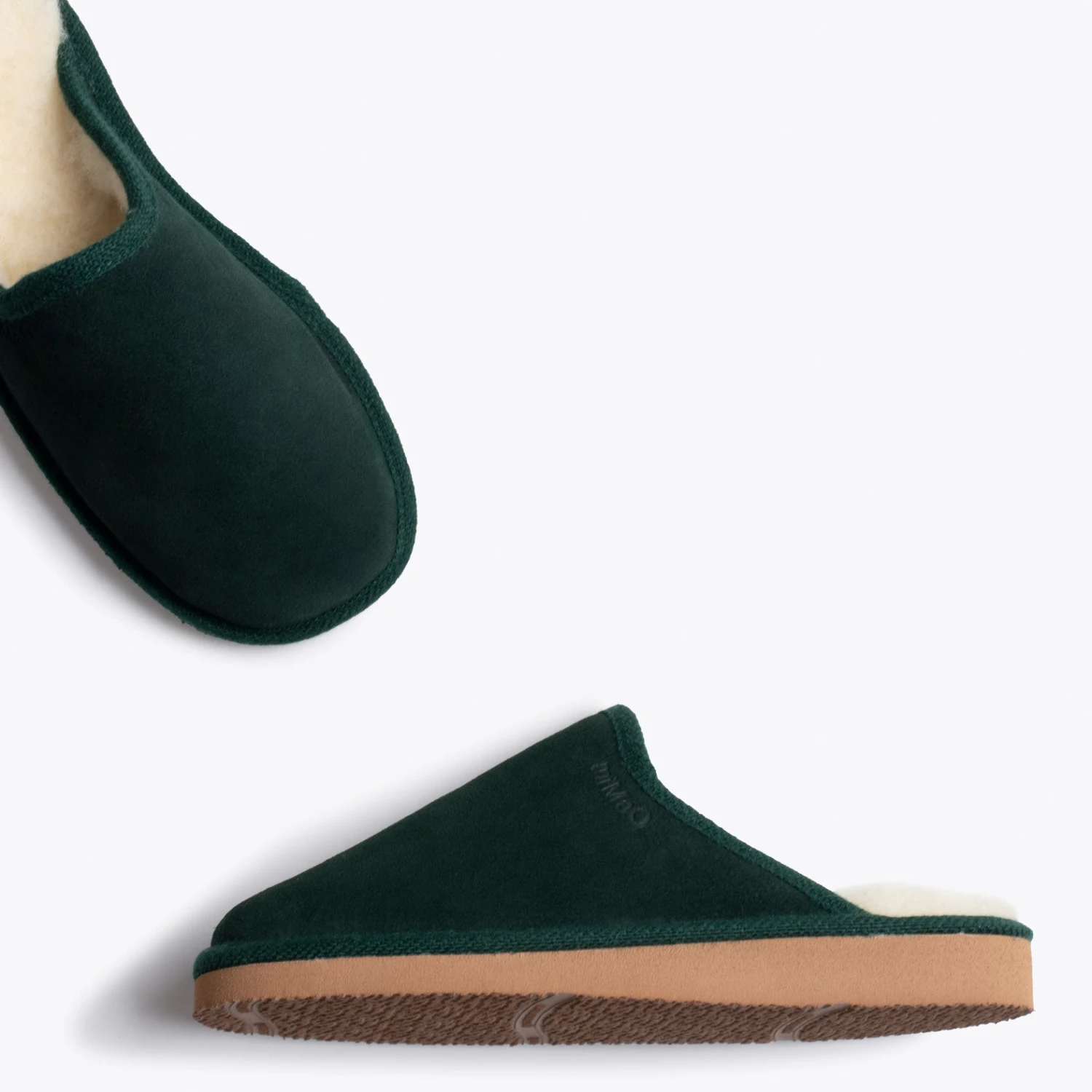 DREAM HOME- Pantoufle VERT Avec Laine – Image 4