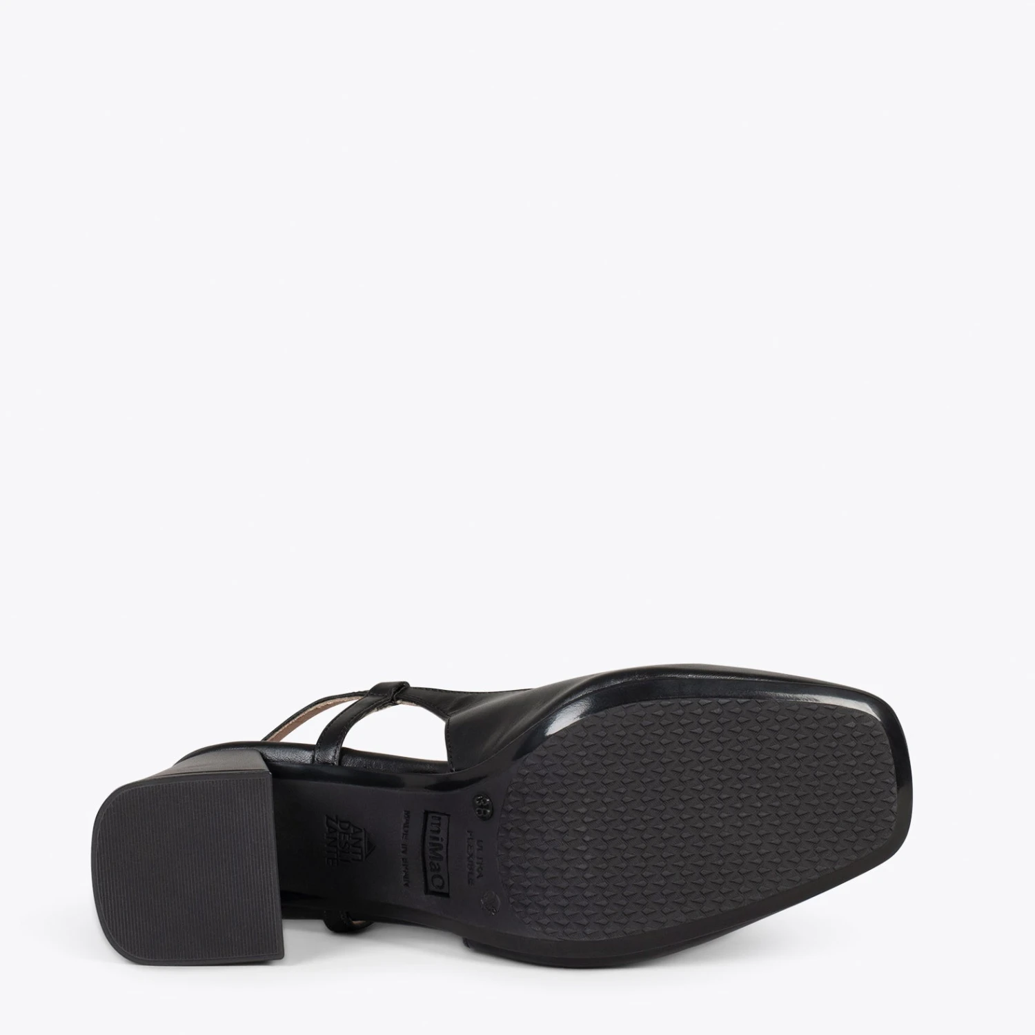 MIA À BRIDE ARRIÈRE – Slingback à Talon Large NOIR – Image 5