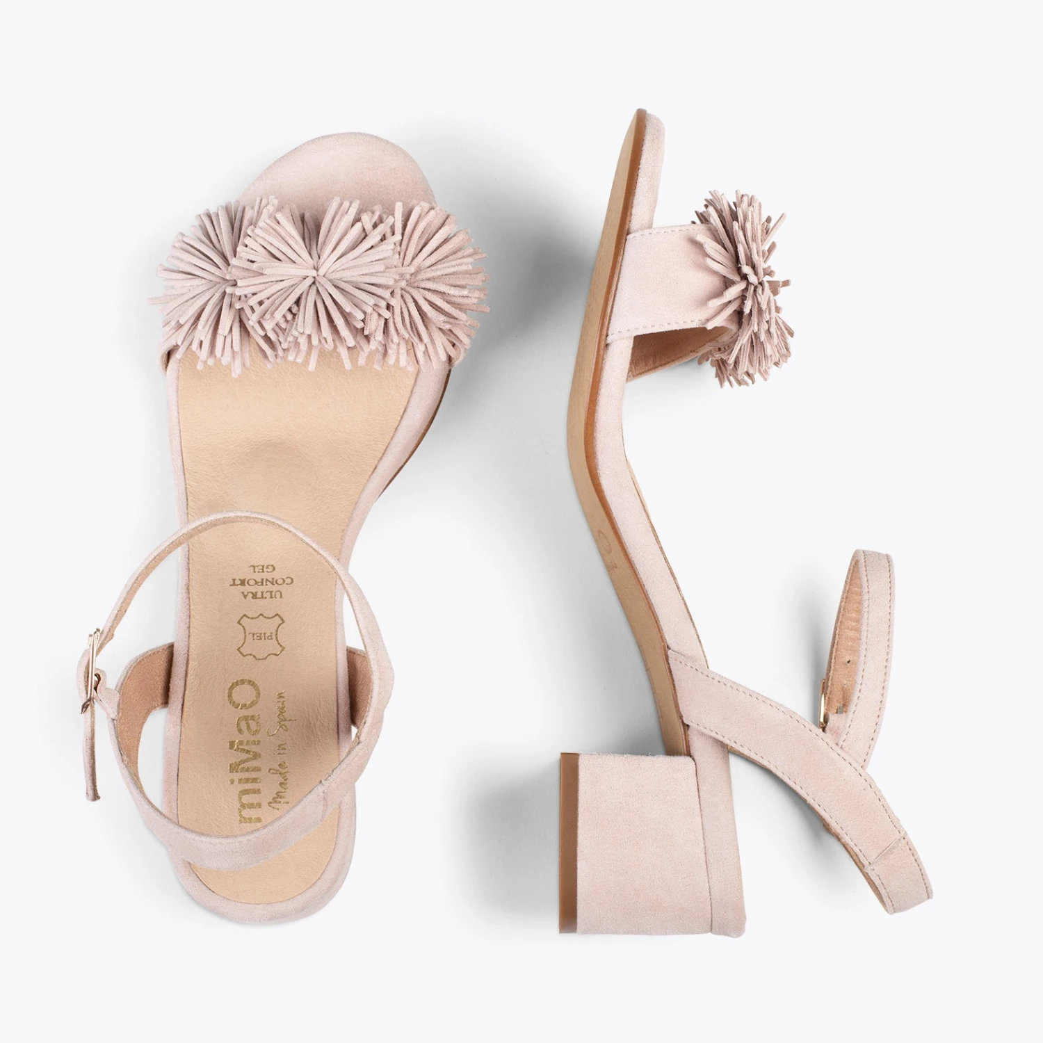 ZINNIA – Sandales De Soirée Décorées De Fleurs NUDE – Image 2