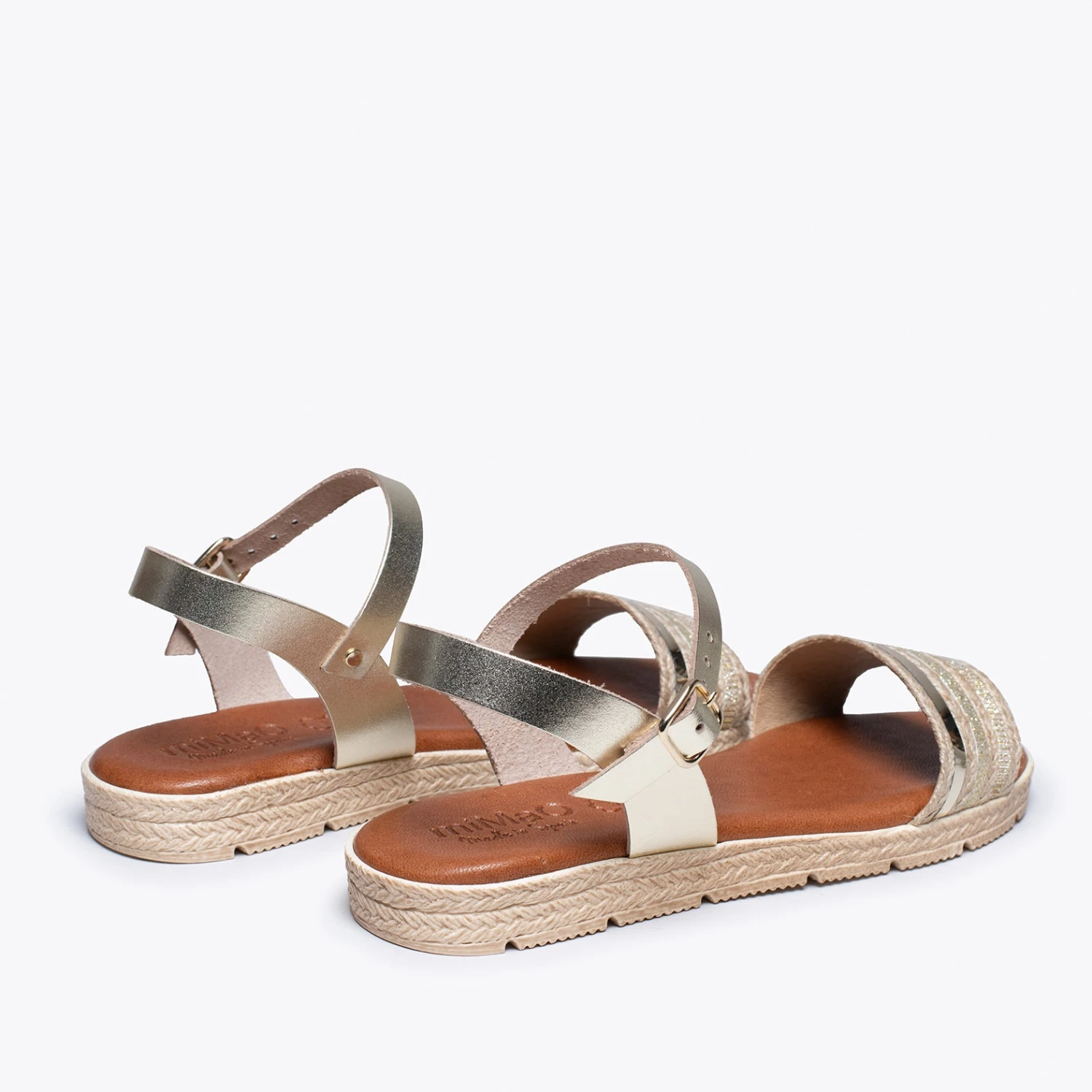 SUMMER - Sandale Métallisée DORÉ Avec Bracelet – Image 4