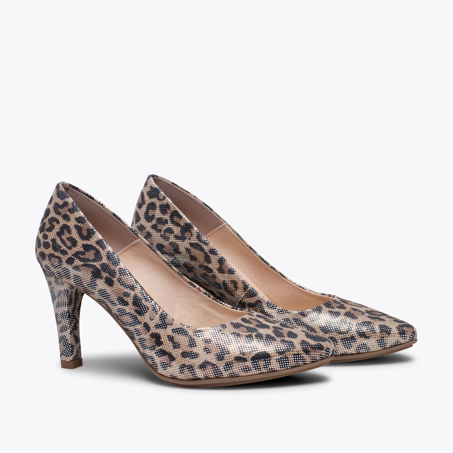 URBAN GLAM - Talons Aiguilles Stiletto LÉOPARD DORÉ – Image 2