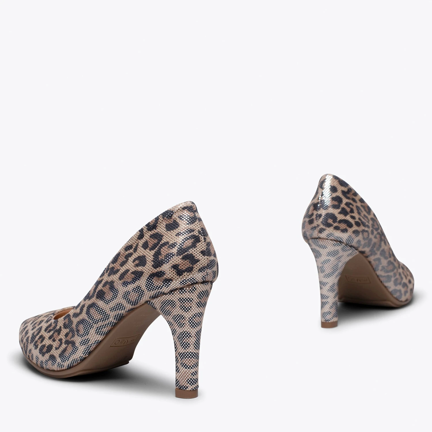 URBAN GLAM - Talons Aiguilles Stiletto LÉOPARD DORÉ – Image 4