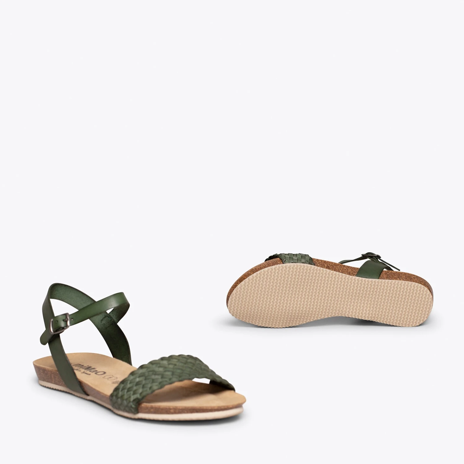 AIRE - Sandales Plates VERT à Bride Tressée – Image 6