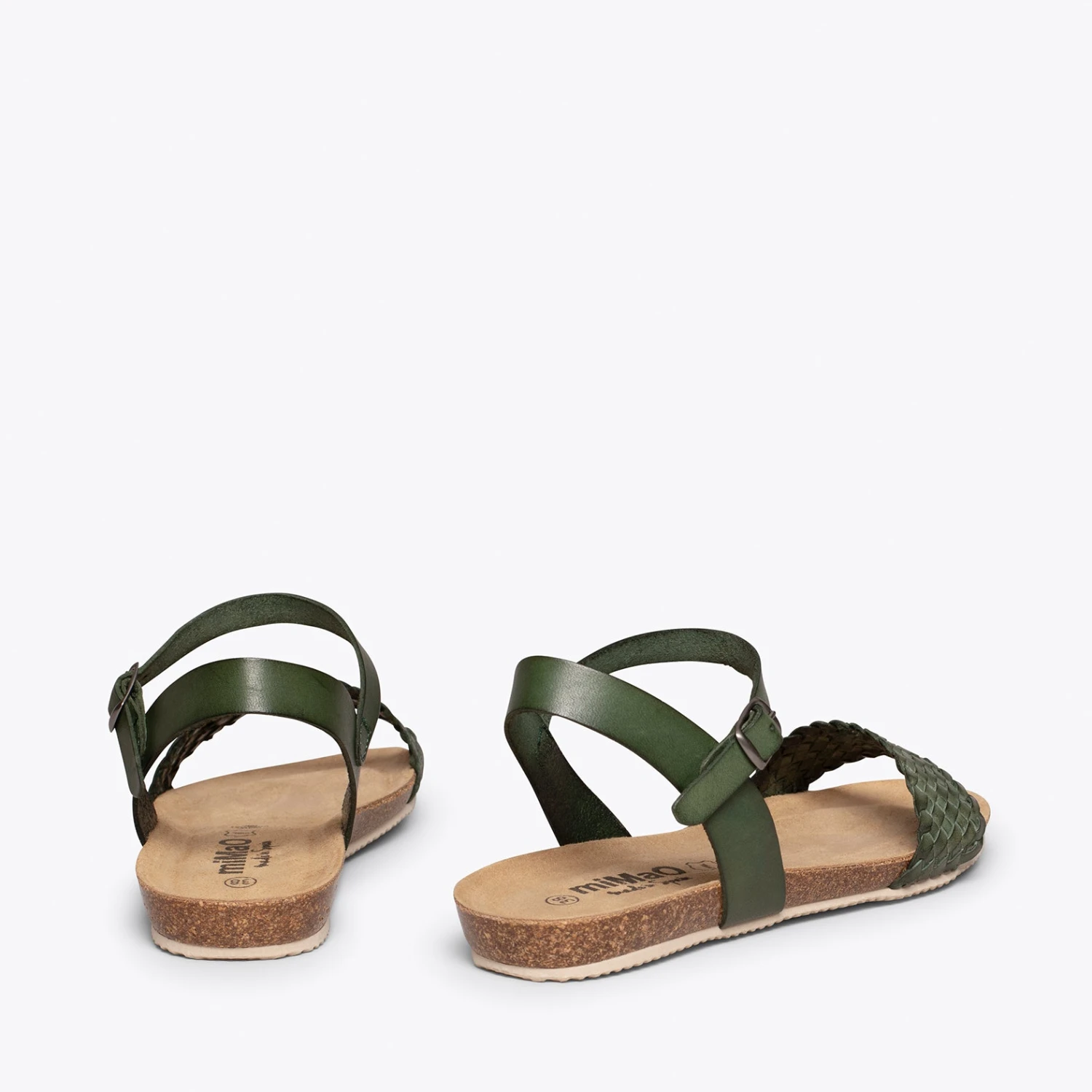 AIRE - Sandales Plates VERT à Bride Tressée – Image 4