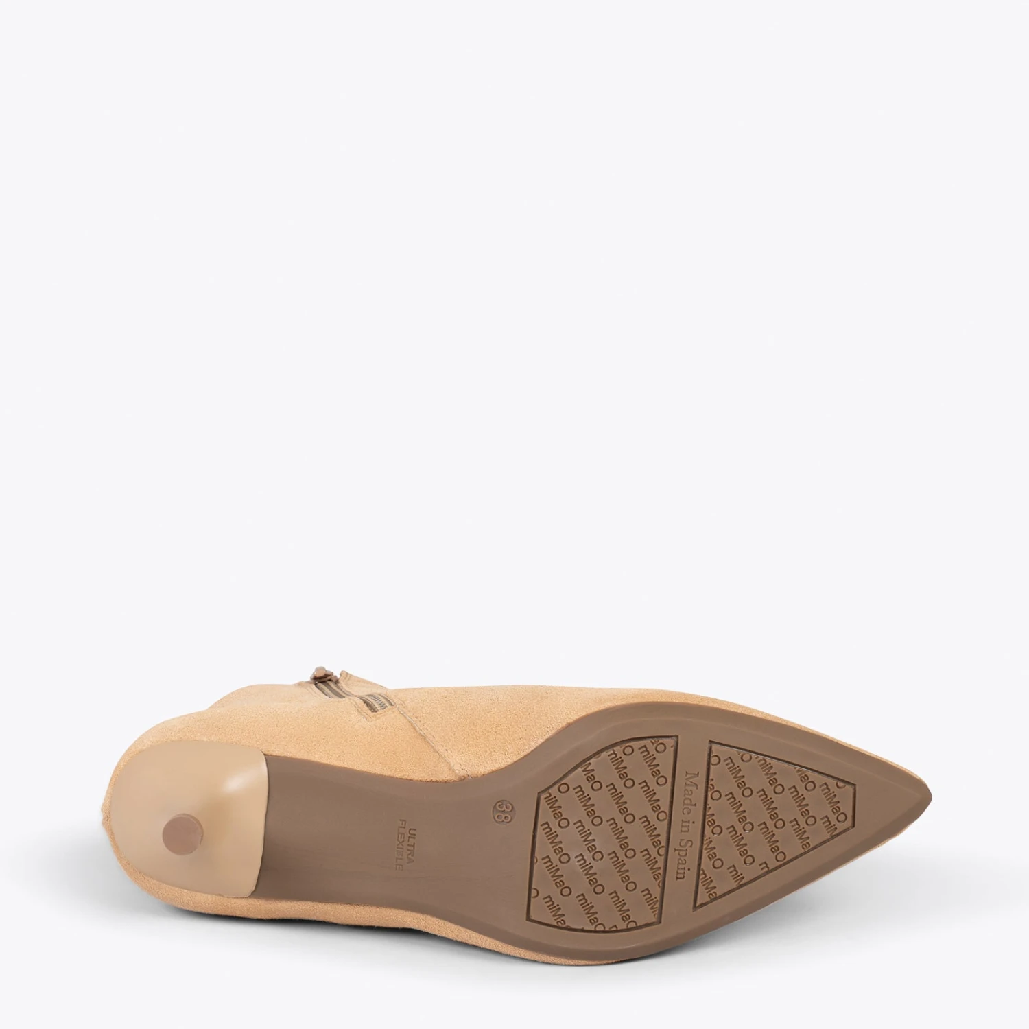 OUTFIT - Bottines élégantes à Talon Kitten BEIGE – Image 5