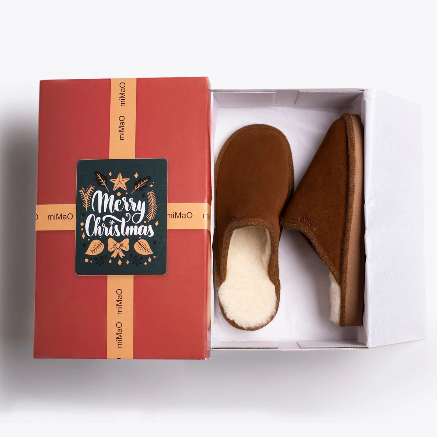 DREAM HOME- Pantoufle CAMEL Avec Laine – Image 2