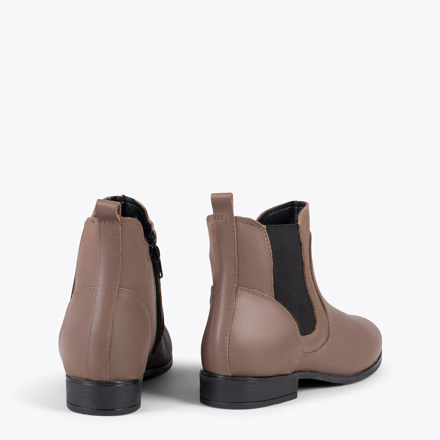 BRIGHTON – Bottines Plates Pour Femme TAUPE – Image 3