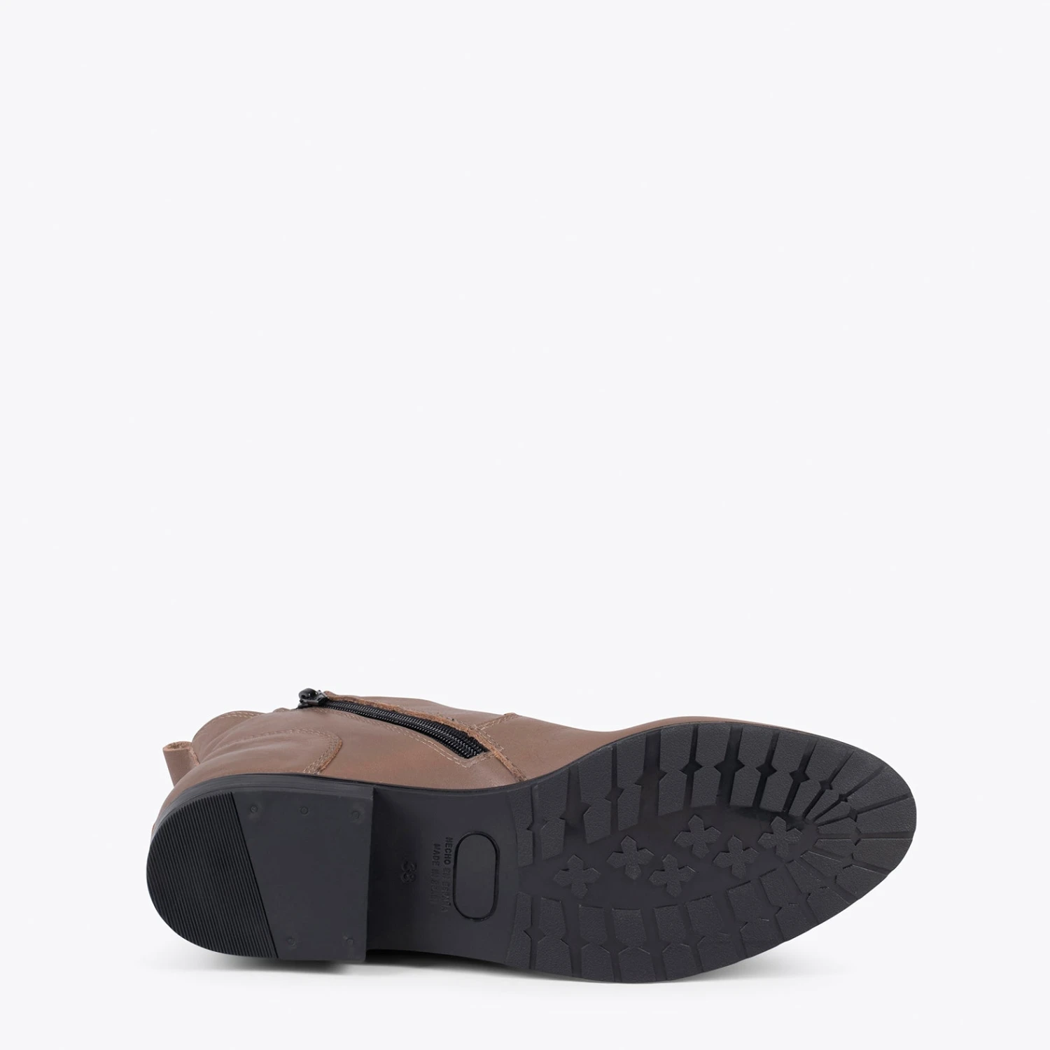 BRIGHTON – Bottines Plates Pour Femme TAUPE – Image 5