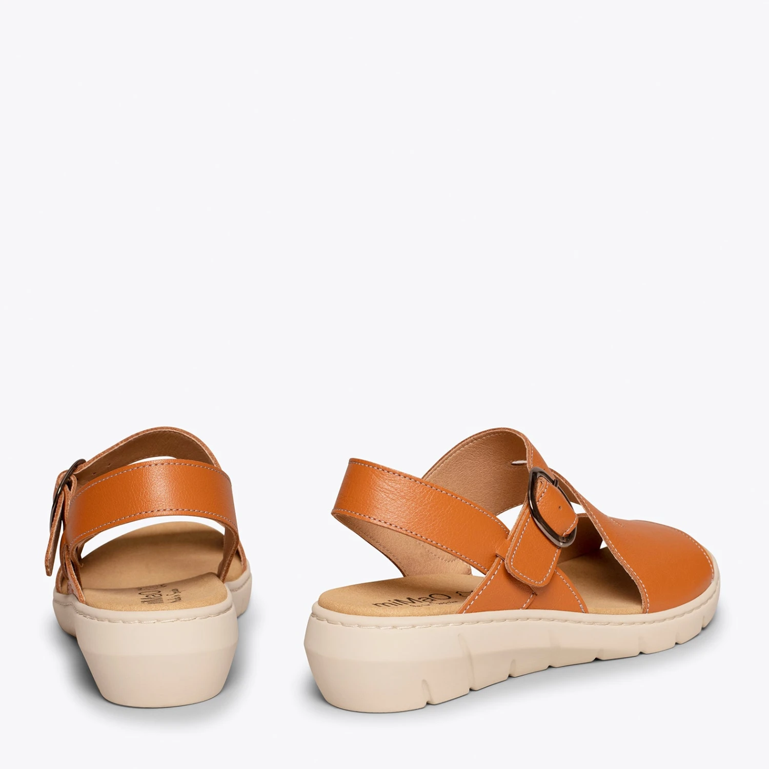 NATURA - Sandales à Semelle Amovible MARRON – Image 3