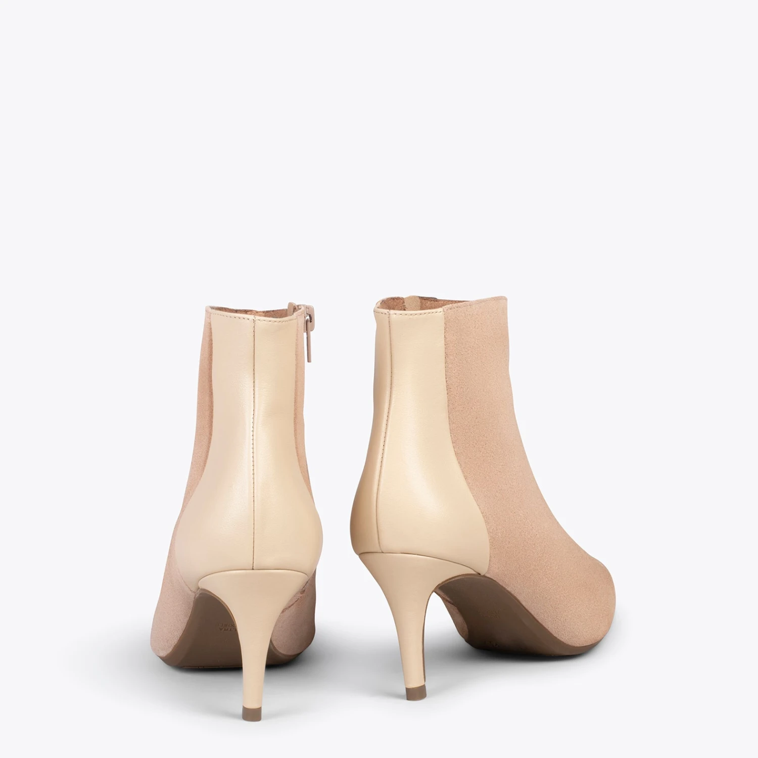 NIGHT – Bottines élégantes Talon Fin BEIGE – Image 3