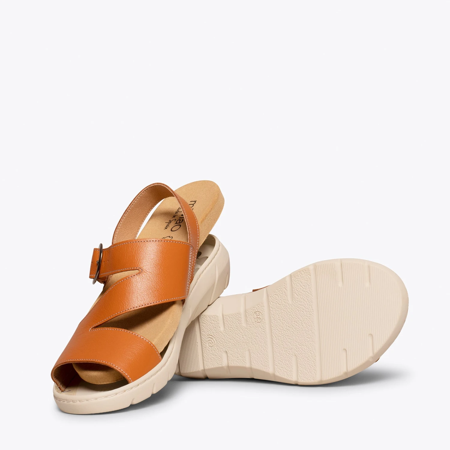 NATURA - Sandales à Semelle Amovible MARRON – Image 5