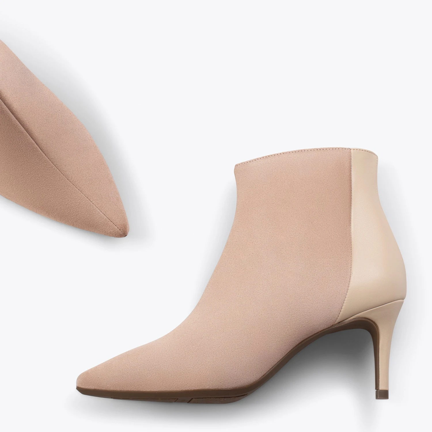 NIGHT – Bottines élégantes Talon Fin BEIGE – Image 2