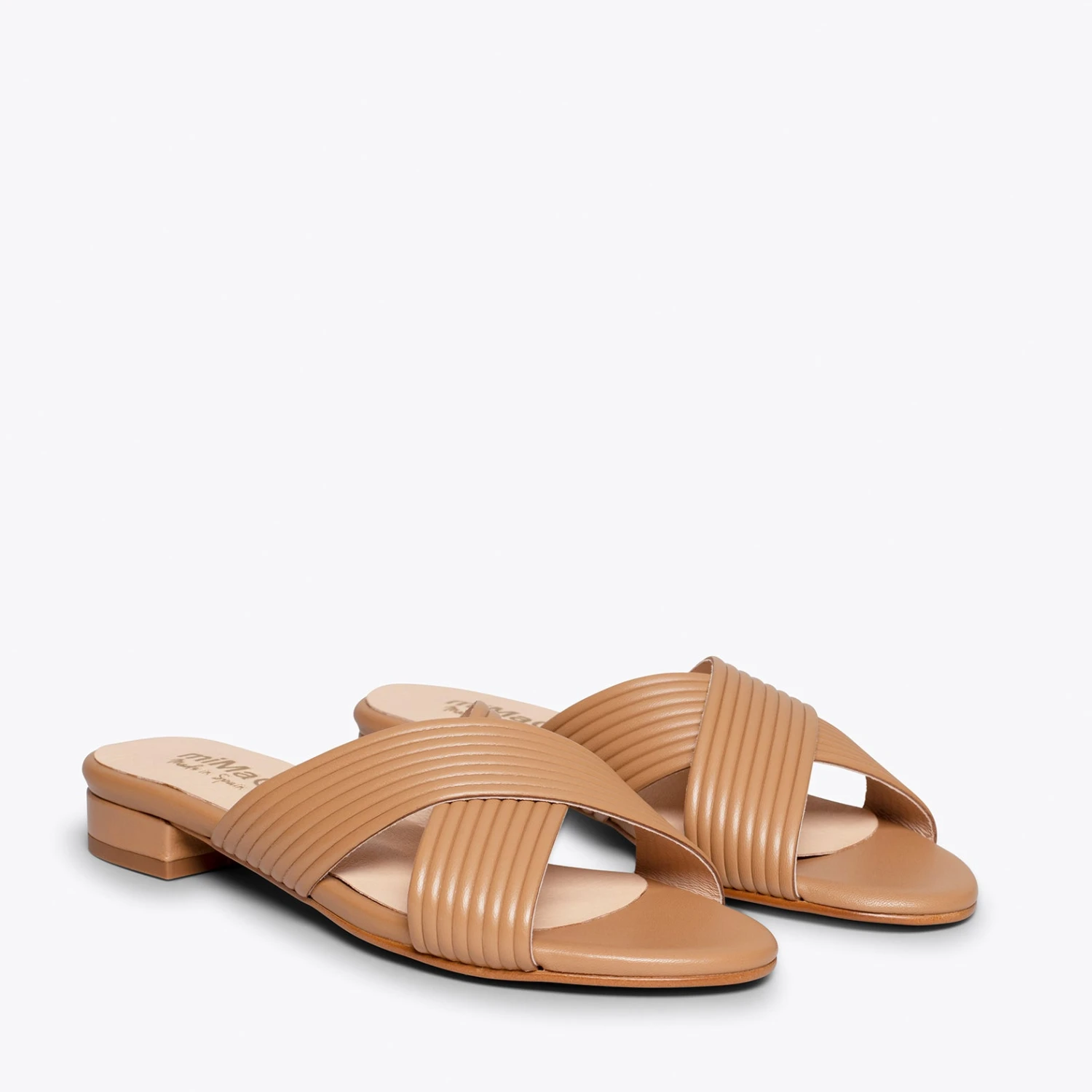 PALA - Sandales Plates CAMEL à Brides Croisées – Image 2