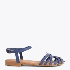 BEACH - Nu-pieds Plats BLEU