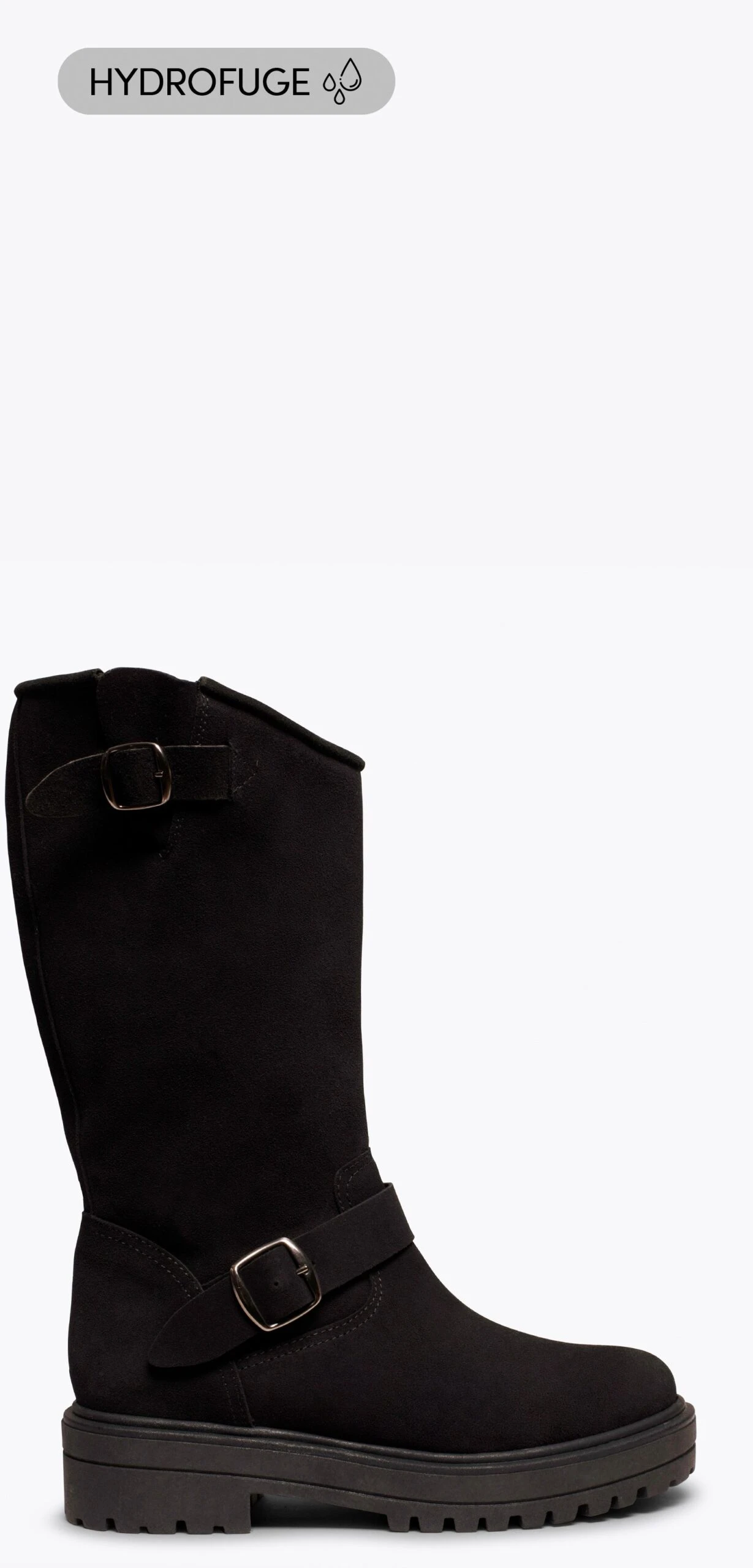 RAIN - Bottes Hautes NOIR Avec Plateforme