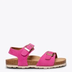 GLACE - Sandales Fille FUCHSIA BIO Avec Boucle