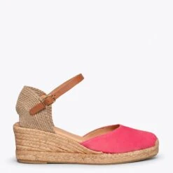 ALTEA - Espadrilles à Talon Moyen FUCHSIA