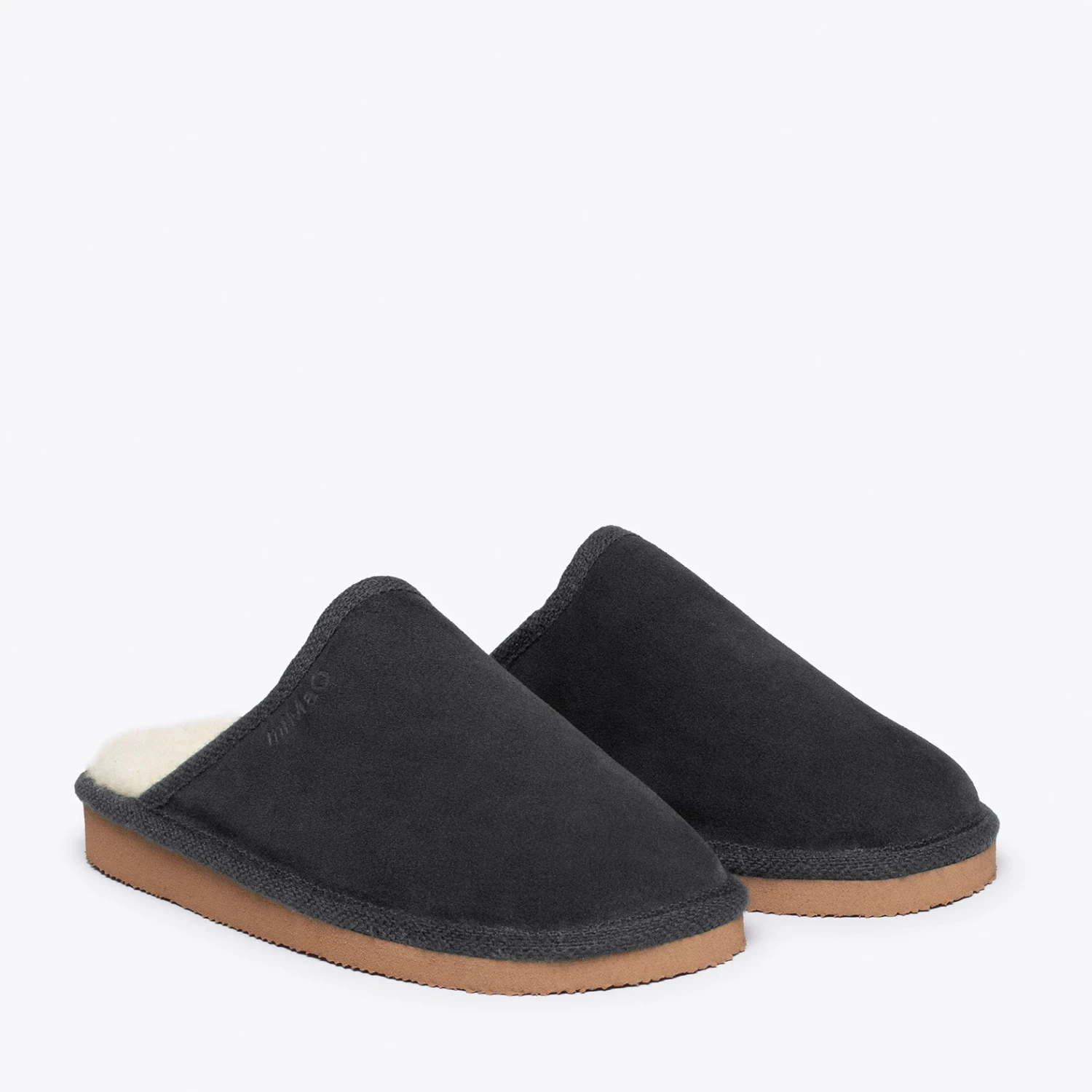 DREAM HOME- Pantoufle GRIS Avec Laine – Image 3