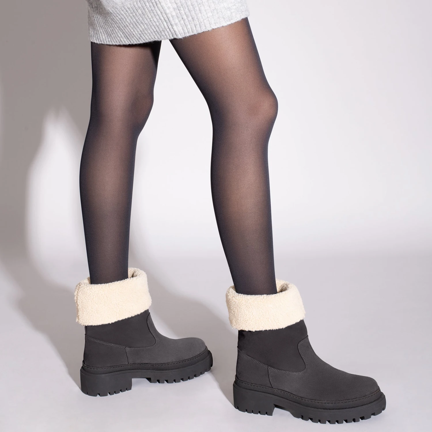 POLAR - Bottes GRIS En Cuir Hydrofuge – Image 7