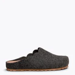 SWEET HOME – Pantoufles Pour Femme GRIS FONCÉ