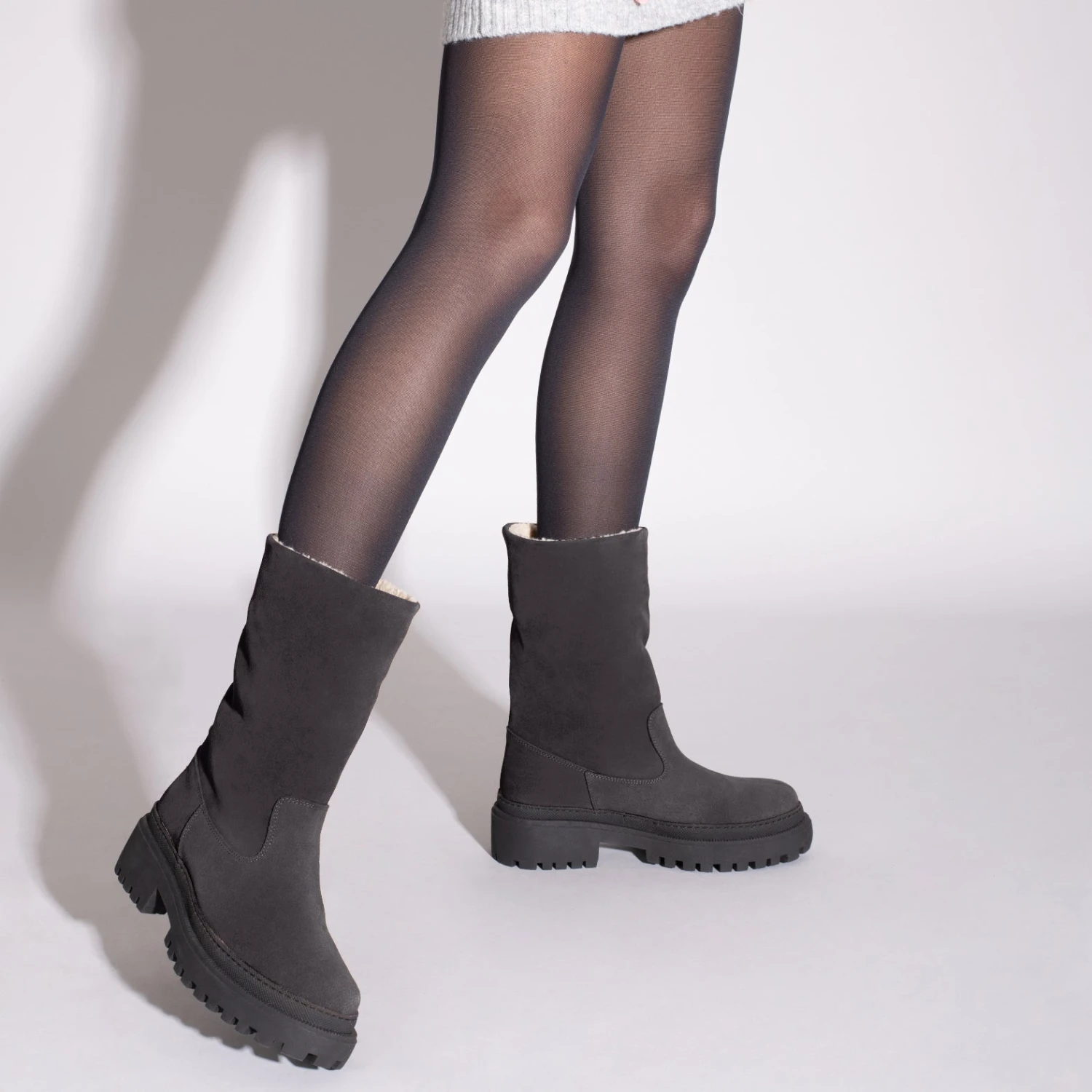 POLAR - Bottes GRIS En Cuir Hydrofuge – Image 8