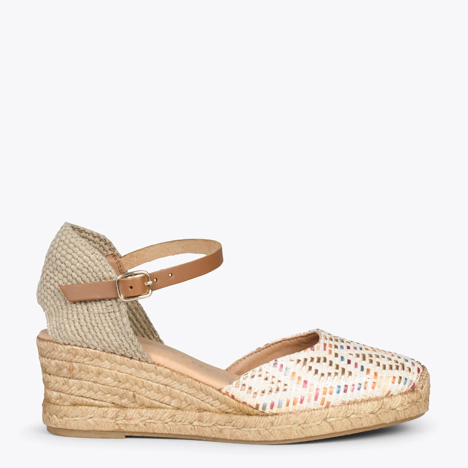 JAVEA – Espadrilles Compensées En Raphia OS