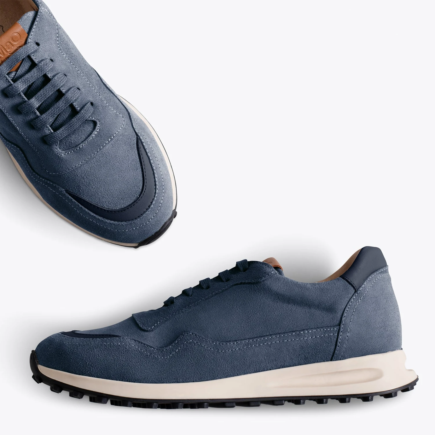 BOSTON - Baskets En Cuir Pour Homme BLEU – Image 2