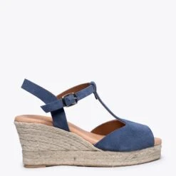 CÔTE - Sandale Espadrille BLEU