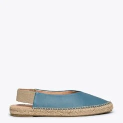 DENIA - Espadrilles Talon Ouvert BLEU