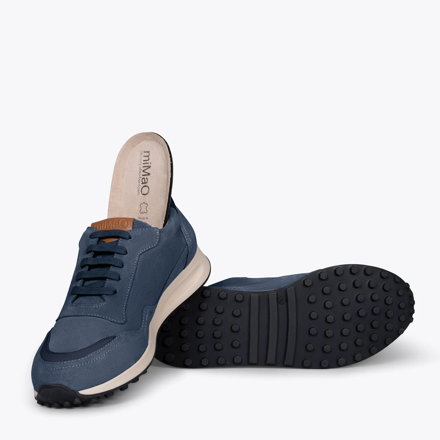 BOSTON - Baskets En Cuir Pour Homme BLEU – Image 5