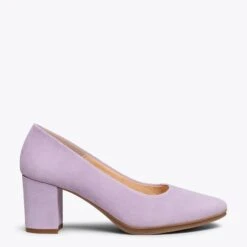 URBAN S - Chaussures à Talon Moyen En Daim MAUVE