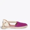 ALGARVE – Espadrilles Plates Pour Femme POURPRE